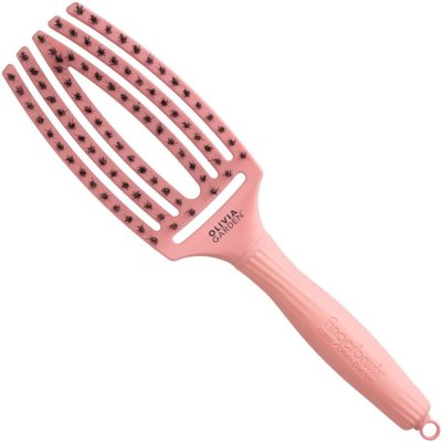 Olivia Garden Finger Brush kartáč na vlasy masážní 6-řadový střední Clay – Zboží Mobilmania