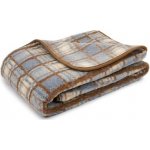 Woolee deka z ovčí vlny káro šedá 135x200 – Sleviste.cz