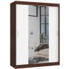 Šatní skříň Ak furniture Reton 150 cm se zrcadlem venge/bílá