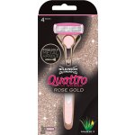 Wilkinson Sword Quattro for Women Rose Gold + 1 ks hlavice – Zbozi.Blesk.cz