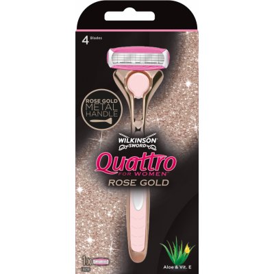 Wilkinson Sword Quattro for Women Rose Gold + 1 ks hlavice – Zbozi.Blesk.cz