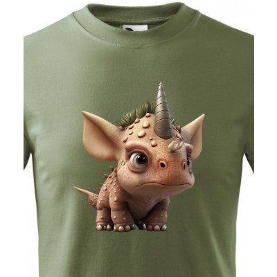 dětské triko Triceratops, Military 69