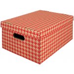 Emba krabice úložná s víkem červená A3 44 x 32 x 20 cm – Zboží Mobilmania