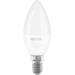 Retlux RLL 430 LED žárovka Candle 8W E14 studená bílá – Hledejceny.cz