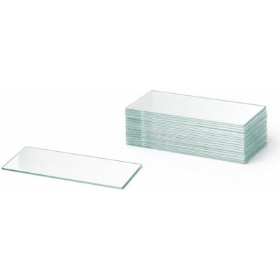 Mikroskopické podložní sklíčka broušené 76×25 mm, 50 ks – laboratorní sklo pro biologické preparáty – Hledejceny.cz