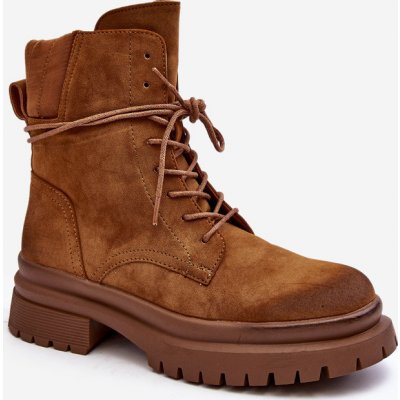 Ph2 dámské boty trapery na tlusté podrážce narelona camel – Zbozi.Blesk.cz