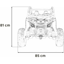 Mamido Elektrické autíčko Buggy Maverick Can-Am 2x24V 4x200W EVA černá