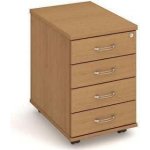 Manutan mobilní 60 x 40 x 60 cm 4 zásuvky buk – Hledejceny.cz