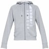 Dámská mikina Under Armour Cotton Fleece WM FZ šedá 1321186 035