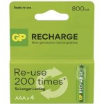 GP Recharge 800 AAA 4 ks 1032124082 – Zboží Živě