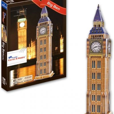 CLEVER&HAPPY 3D puzzle Big Ben, Londýn 47 ks – Zbozi.Blesk.cz
