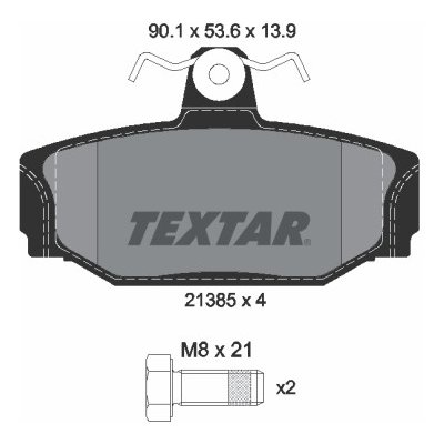 TEXTAR Brzdové desky 2138501 – Hledejceny.cz