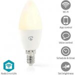 Nedis Wi-Fi Smart Bulb E14 4,9W LED žárovka , svíčka, pro chytrý dům, E14, 4,9W, 230V, 470lm, teplá až studená bílá, RGB, stmívat – Hledejceny.cz