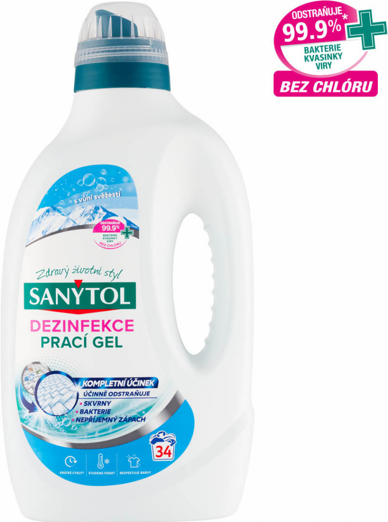 Sanytol dezinfekční prací gel vůně svěžesti 1,7 l 34 PD