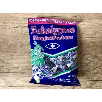 Eukalyptus extra strong bonbóny 150 g – Zboží Mobilmania