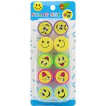 Junior Dětská razítka kulatá, plastová (sada 10) smajlíků – Zboží Dáma