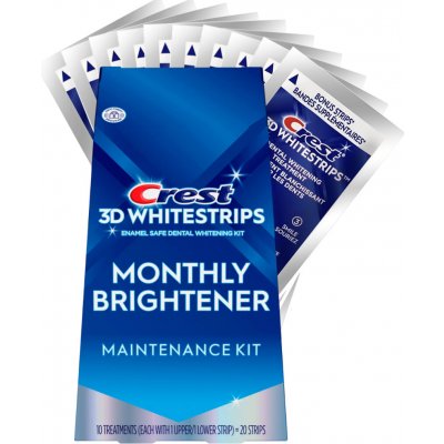 Crest 3D White Monthly Brightener bělící pásky 20 ks – Hledejceny.cz