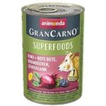 Animonda GranCarno Superfoods Adult hovězí červená řepa ostružiny pampeliška 400 g – Hledejceny.cz