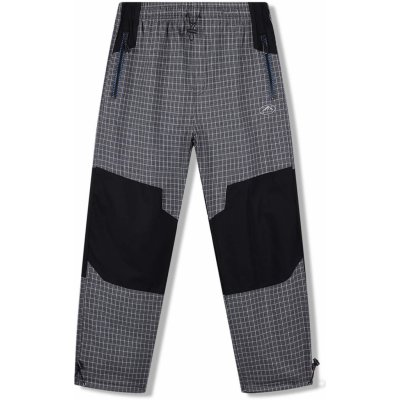 Pánské plátěné kalhoty KUGO FK7611 šedá tyrkysové zipy Šedá – Sleviste.cz