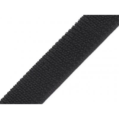 Suchý zip plyš šíře 20 mm elastický Varianta: 2 černá, Balení: 1 m – Zboží Dáma