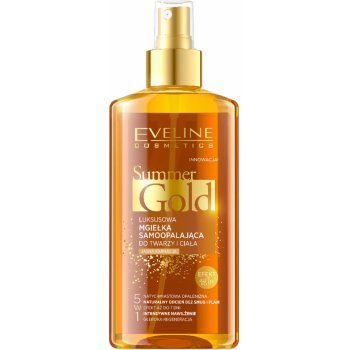 Eveline Cosmetics Summer Gold samoopalovací sprej pro obličej a tělo Světlá pleť 150 ml