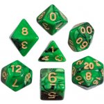 Sada 7 kostek 9mm pro RPG Oblivion green 7791 – Zboží Živě