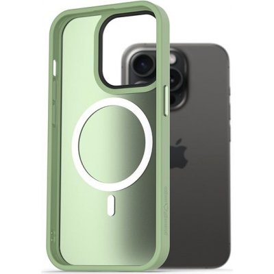 Pouzdro AlzaGuard Matte Case Compatible with MagSafe iPhone 15 Pro zelené