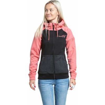 Meatfly dámská technická mikina Alisha Coral Black – Zboží Mobilmania