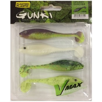 Gunki Grubby Shad Dark Water Kit 8,5cm 4ks