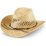 Beechfield Ručně vyráběný slaměný kovbojský klobouk přírodní – Zboží Mobilmania