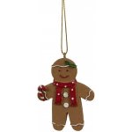 Clayre & Eef Hnědá vánoční ozdoba Perníček Gingerbread 5*1*7 cm – Hledejceny.cz
