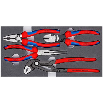 KNIPEX Sada kleští basic, 4 kleště v pěnové vložce, knipex 002001v15 – Zbozi.Blesk.cz