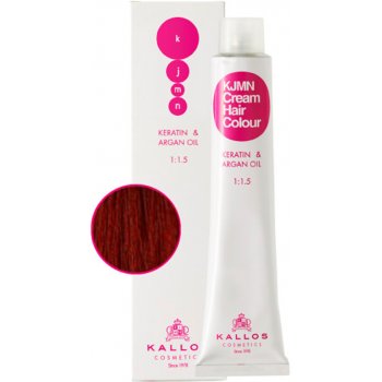 Kallos KJMN s keratinem a arganovým olejem 6.45 Dark CopperMahogany Blond Cream Hair Colour 1:1.5 100 ml