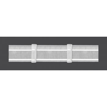 MAGAM Záclonová řasící páska, stuha F4/Z-150, jeden sklad, řasení 1:1,5, transparentní, šířka 5cm (v metráži)