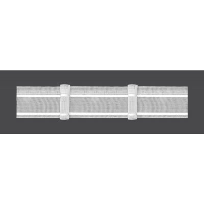 MAGAM Záclonová řasící páska, stuha F4/Z-150, jeden sklad, řasení 1:1,5, transparentní, šířka 5cm (v metráži) – Zboží Mobilmania