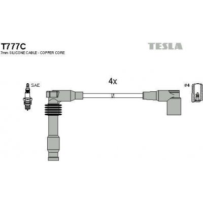 TESLA Zapalovací kabely original TE T777C – Hledejceny.cz