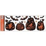 Anděl Přerov s.r.o Okenní fólie s glitry Halloween 59x21 cm – Zboží Dáma