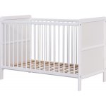 Scarlett Dětská postýlka LONGA s vyndavacími příčkami borovice bílá 120 x 60 cm – Zboží Mobilmania