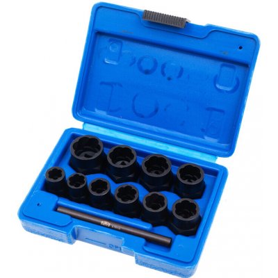 Hlavice 3/8” na poškozené šrouby a matice, velikosti 9-19 mm, sada 10 ks - SATRA – Hledejceny.cz