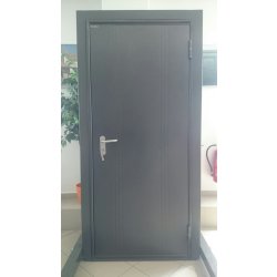 DoorHan Vchodové dveře ECO 880 x 2050 mm, pravé (antique stříbro)
