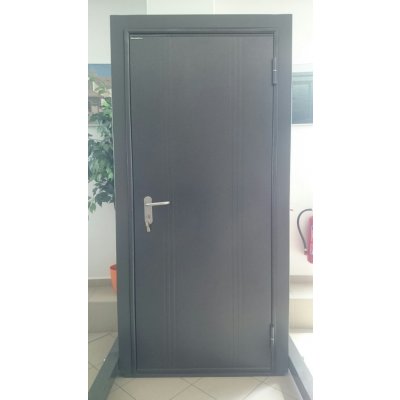 DoorHan Vchodové dveře ECO 880 x 2050 mm, levé (antique stříbro) – HobbyKompas.cz