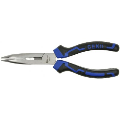 GEKO Kleště na jemnou mechaniku PREMIUM zahnuté, délka 200 mm – Zboží Dáma
