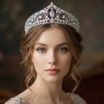 B-Top luxusní korunka do vlasů LUXURY TIARA stříbrná – Zboží Mobilmania
