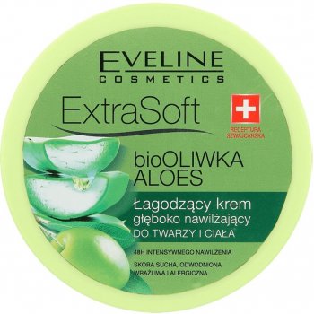Eveline Cosmetics Extra Soft zklidňující hydratační krém s Olivou a aloem 175 ml