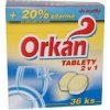 Tableta a kapsle do myčky Orkán tablety do myčky 2 v 1 vůně citronu 36 ks