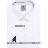 Pánská Košile AMJ slim fit pánská košile dlouhý rukáv bílá se vzorem VDSBR1314