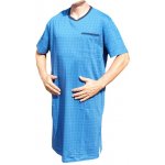 Xcena pánská noční košile kr.rukáv do V s kapsičkou sv.modrá – Zboží Mobilmania