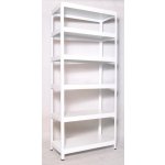 Biedrax Regál 45 x 120 x 270 cm 6 polic bílý – Zboží Dáma