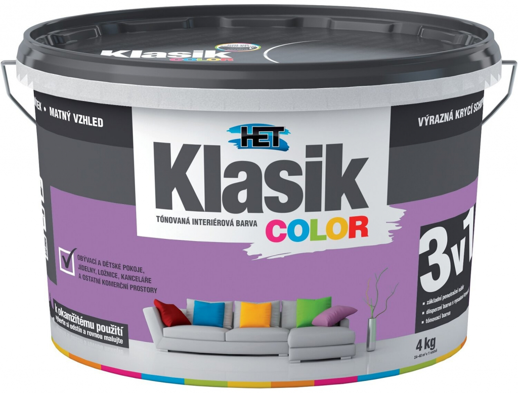 Het Klasik color 4kg fialový