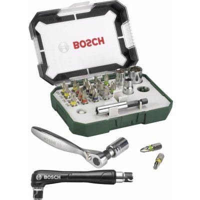 Sada bitů BOSCH 2607017393 s ráčnou 27 ks – HobbyKompas.cz